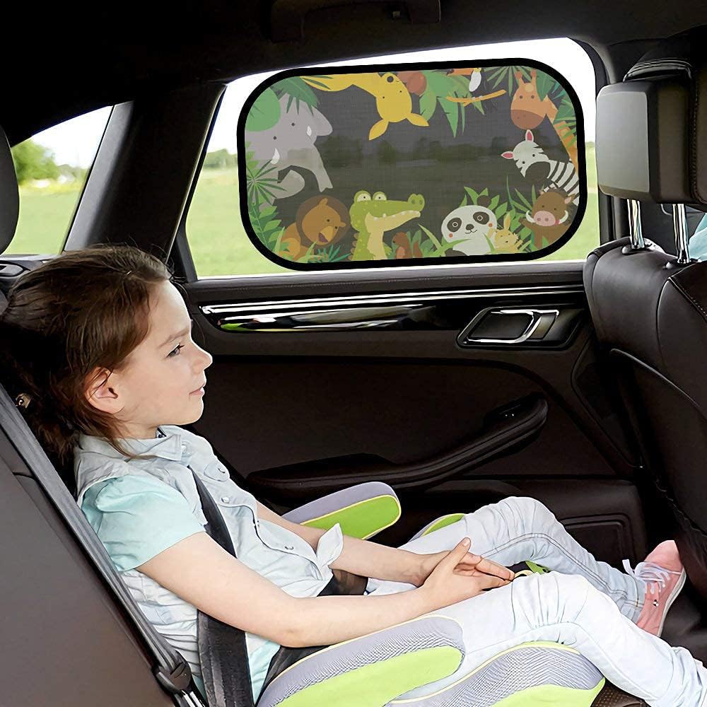 iZoeL Auto Sonnenschutz Kinder, Sonnenschutz Auto Baby, Auto Fenster Seitenscheibe Sonnenschutz Sonnenblende mit UV Schutz