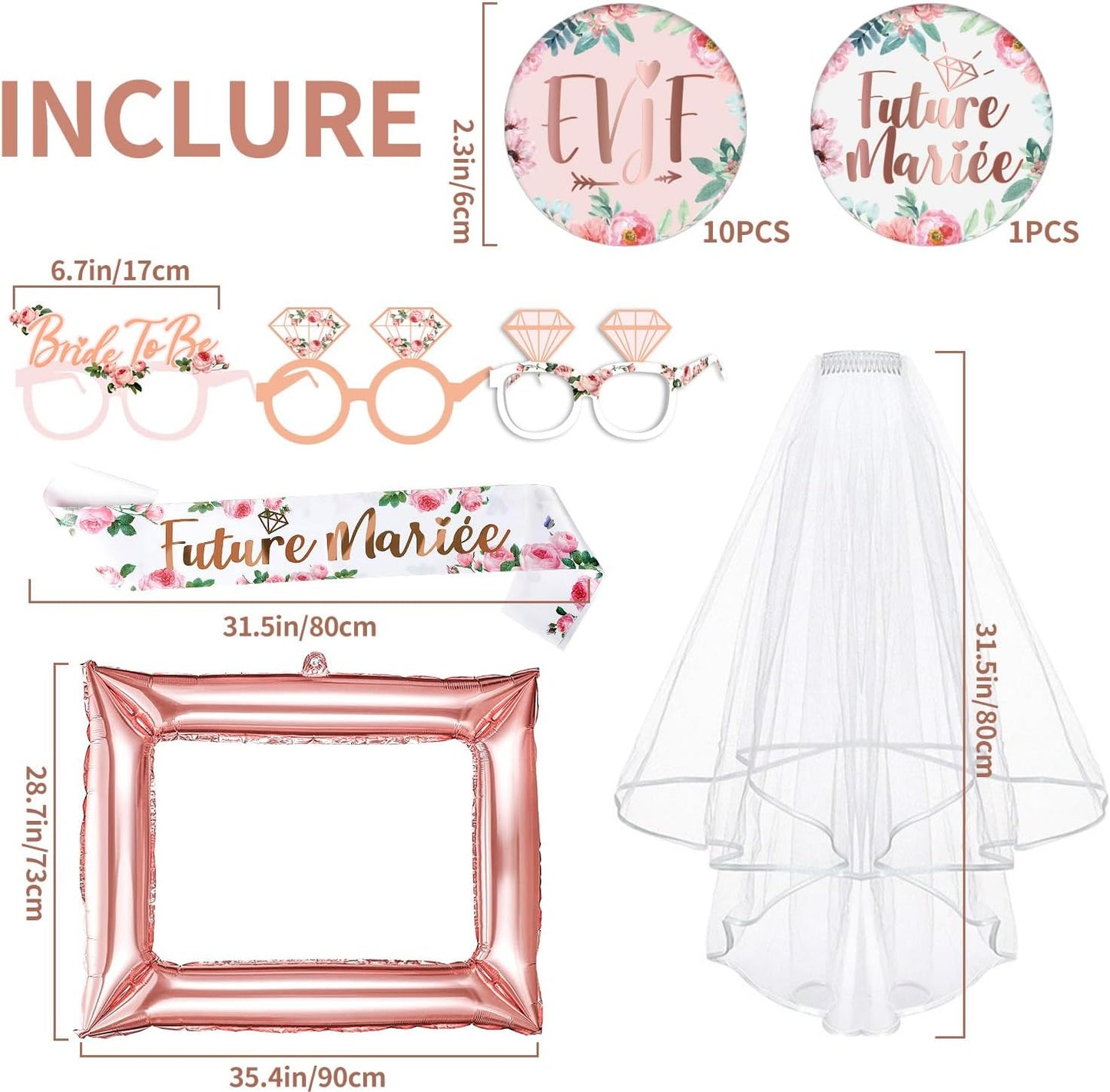 iZoeL Bride to be Deko fa