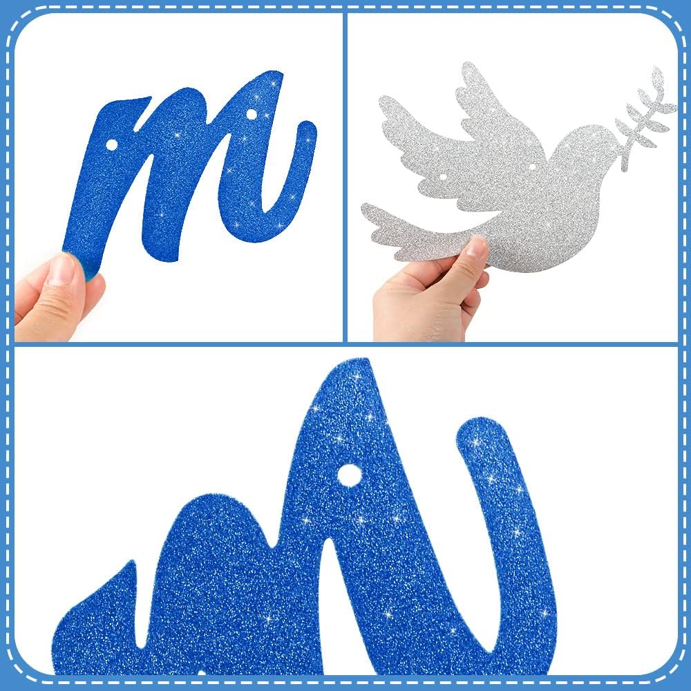 iZoeL Decoration Bapteme Balloons blue