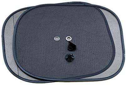 iZoeL Steering Wheel Sun Protector Shade Covers 50cm*46cm fit all Cars + 2 pcs Side Window Sun Shade 44*36cm (73)