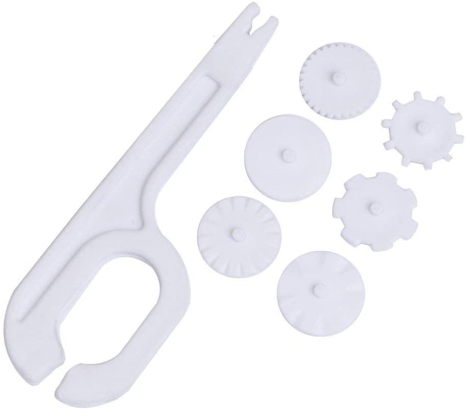 iZoeL Cake Smoother Icing Smoother Tool Fondant Smoothing Tool & Cutter 6pcs Embosser/ Round Edger/ Sharp Edger Cake Decorating Equipment for Pastry Fondant Sugarcraft Buttercream Frosting