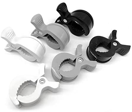 iZoeL Buggy Grippers & Pram Clips Set 6 Stoller Clips & 2 Hooks Pram Muslin Blanket Clamps Stroller Pegs to Hook Toys Cover Toys