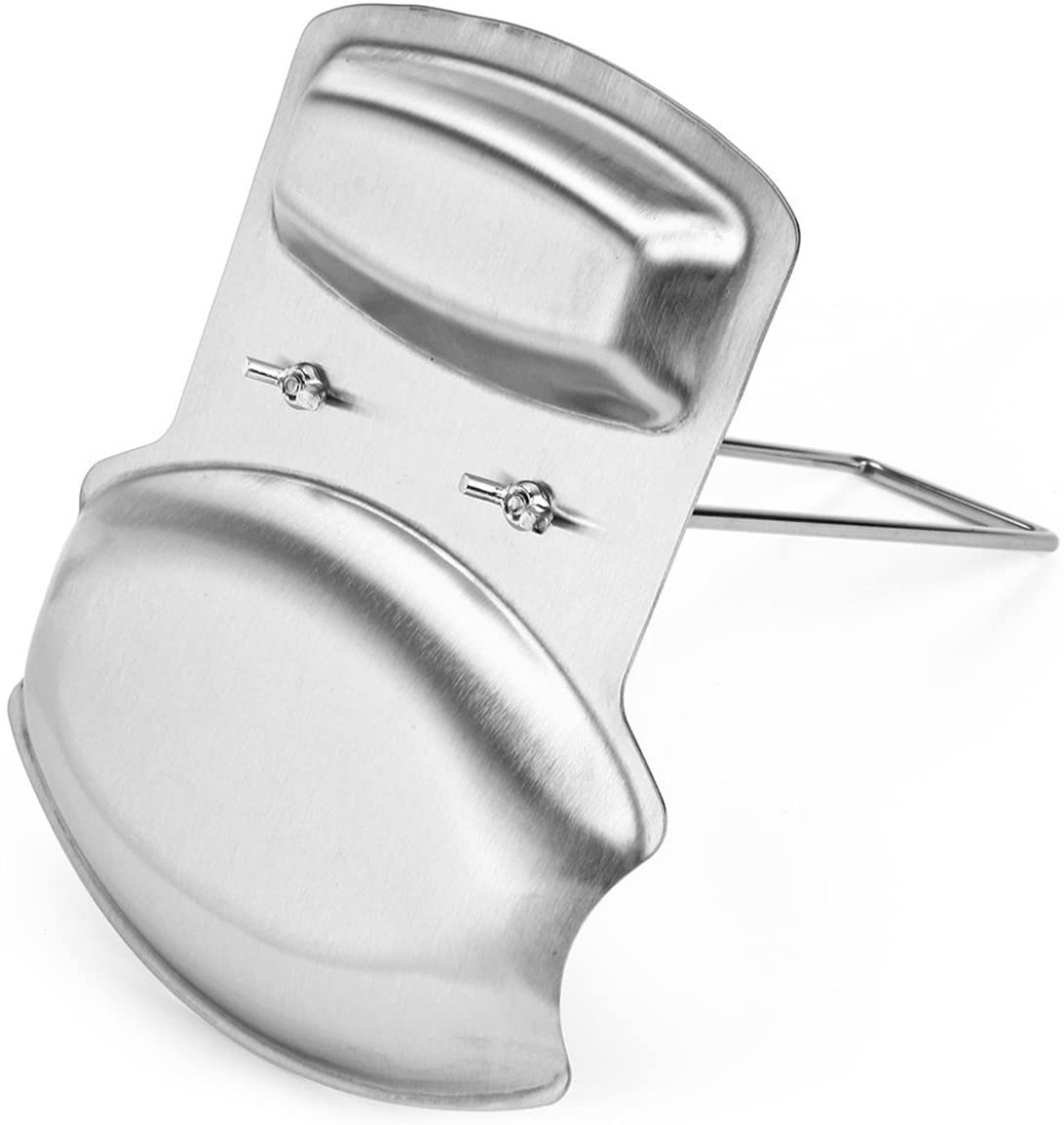iZoeL Stainless Steel Spoon Rest with Lid Stand Steady Kitchen Organizer