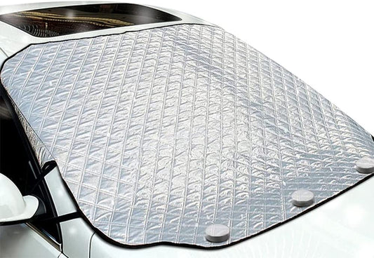 iZoeL Windshield Magnetic Snow Cover Winter Windscreen Protector Frost Ice Guard Full Protection Car Cover (XL Size 147 * 126cm)
