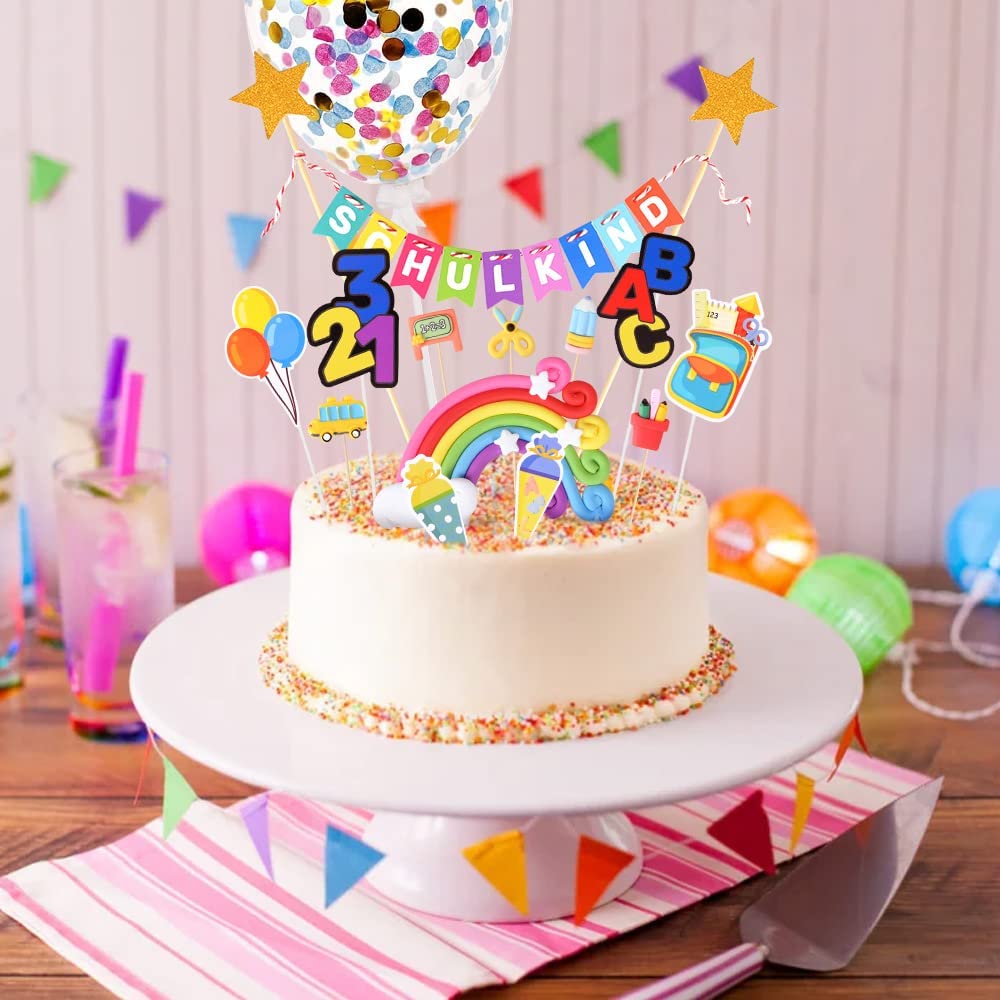iZoeL School Season Cake Flag