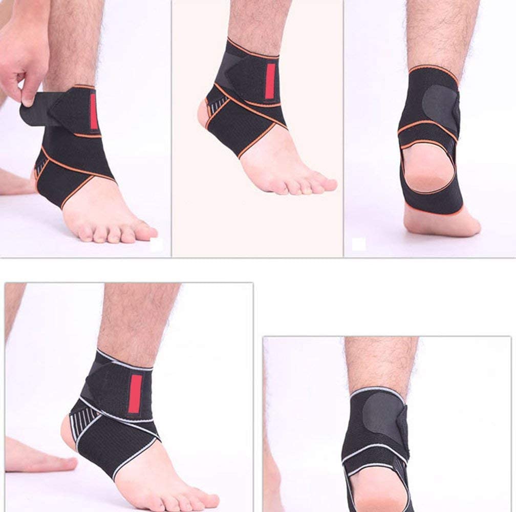 iZoeL Ankle Support Brace Foot Ankle Protect Adjustable for Sports Football