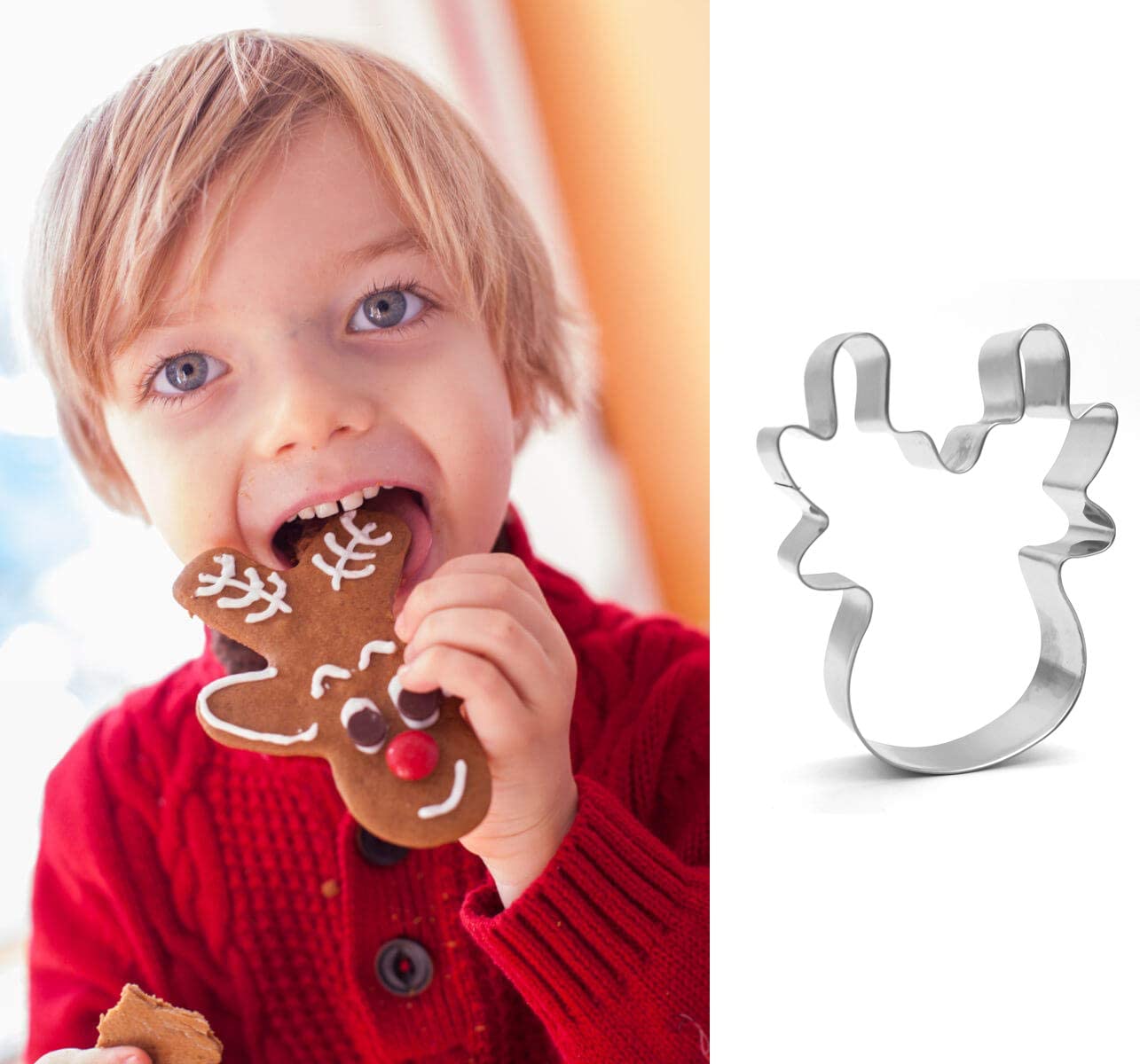 iZoeL 24 Shape of Christmas Cookie Cutters, Biscuits Pastry Cutter Mould Stainless Steel, for Fondant Cookie Brownies Pancake, Fruits,Jam Tarts DIY BakingTool