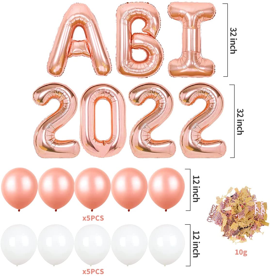 iZoeL Rose Gold ABI 2022 Balloon
