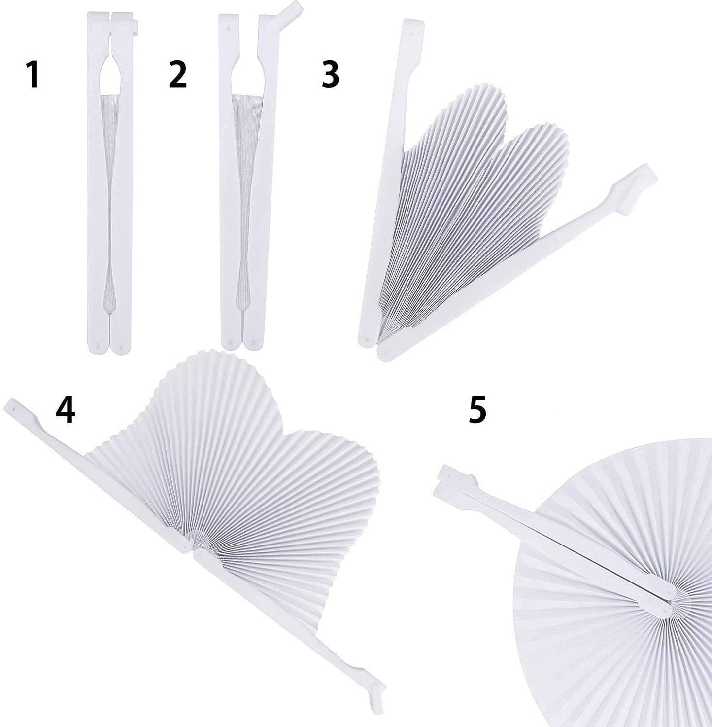 iZoeL 60pcs Hand Fan Folding