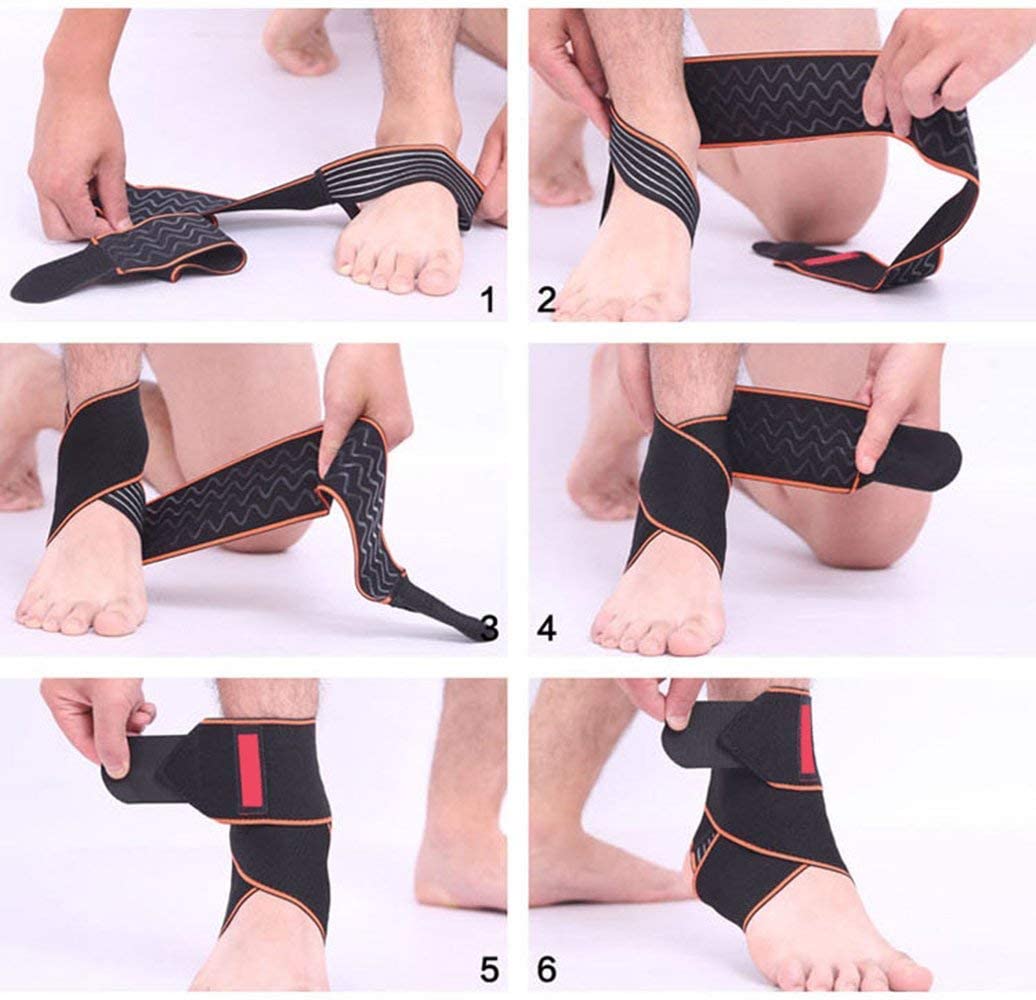 iZoeL Ankle Support Brace Foot Ankle Protect Adjustable for Sports Football