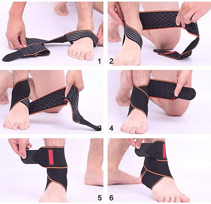 iZoeL Ankle Support Brace Foot Ankle Protect Adjustable for Sports Football
