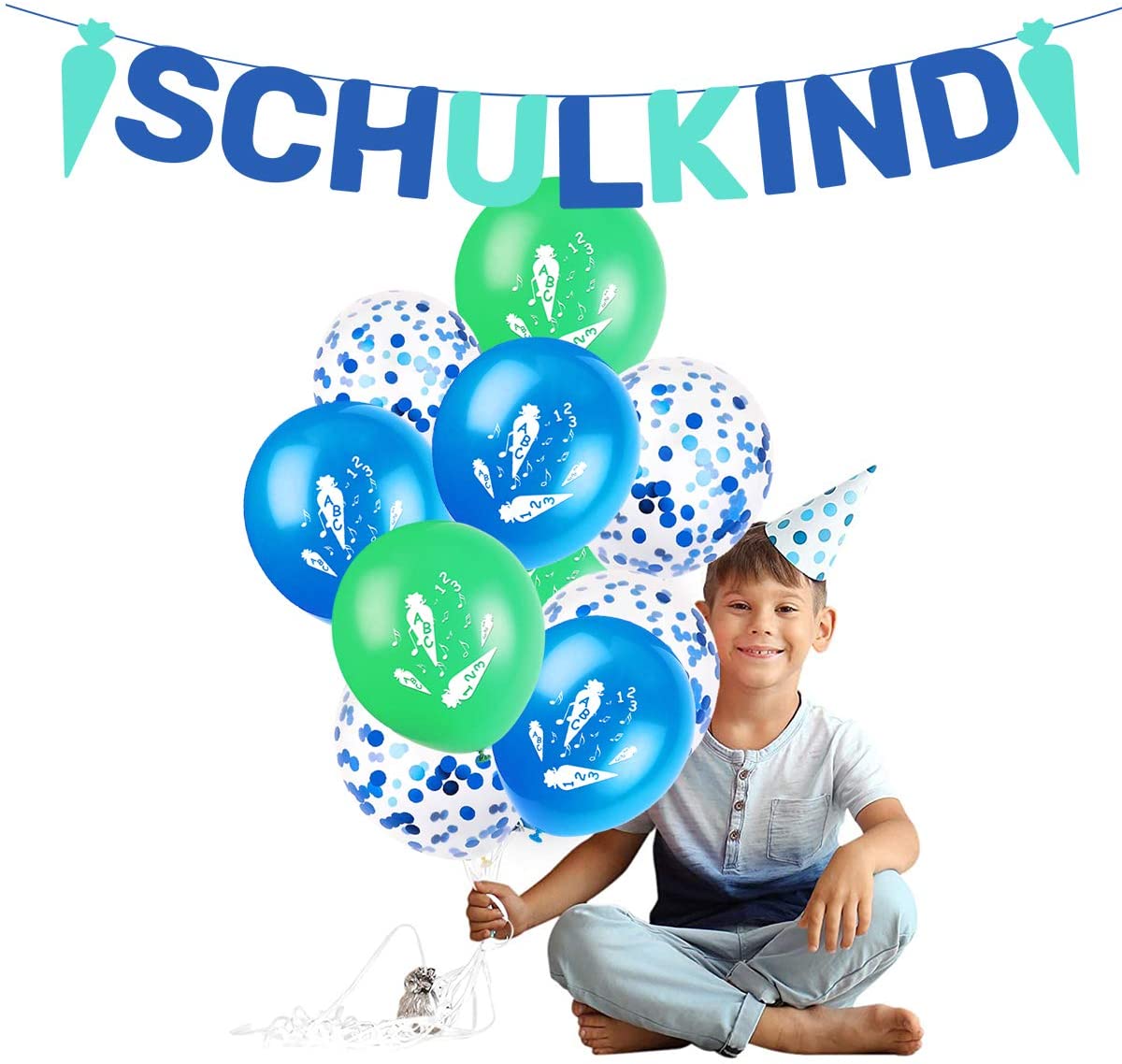 iZoeL Schuleinführung Schulanfang Einschulung Deko for girls