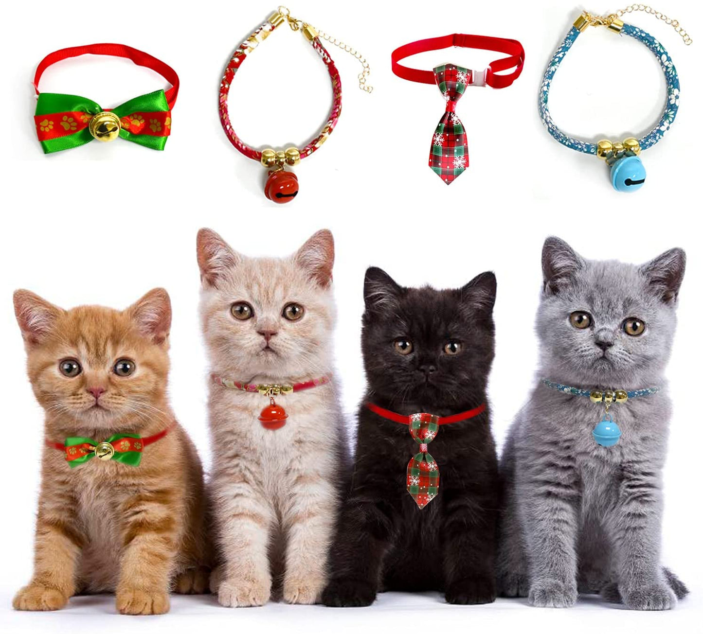 iZoeL Cat Toys Advent Calendar 2021 Christmas, 24Pcs Interactive Cat Toys - Christmas Collars Bow Tie, Fish, Fake Mouse, Bell Balls and Column Bell Toys, for Cats