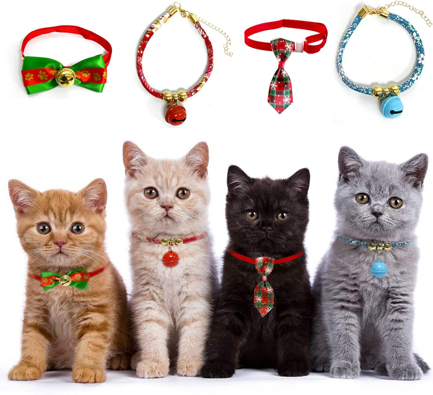 iZoeL Cat Toys Advent Calendar 2021 Christmas, 24Pcs Interactive Cat Toys - Christmas Collars Bow Tie, Fish, Fake Mouse, Bell Balls and Column Bell Toys, for Cats