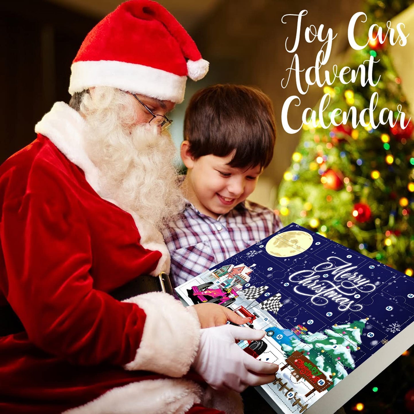 iZoeL Cars Advent Calendar for Kids Boys 2021 Christmas, 24 Mini Pull Back Vehicles with Game Map, Racing Car Construction Vehicles Fire Truck Countdown Days to Christmas for Son Grandson Girls