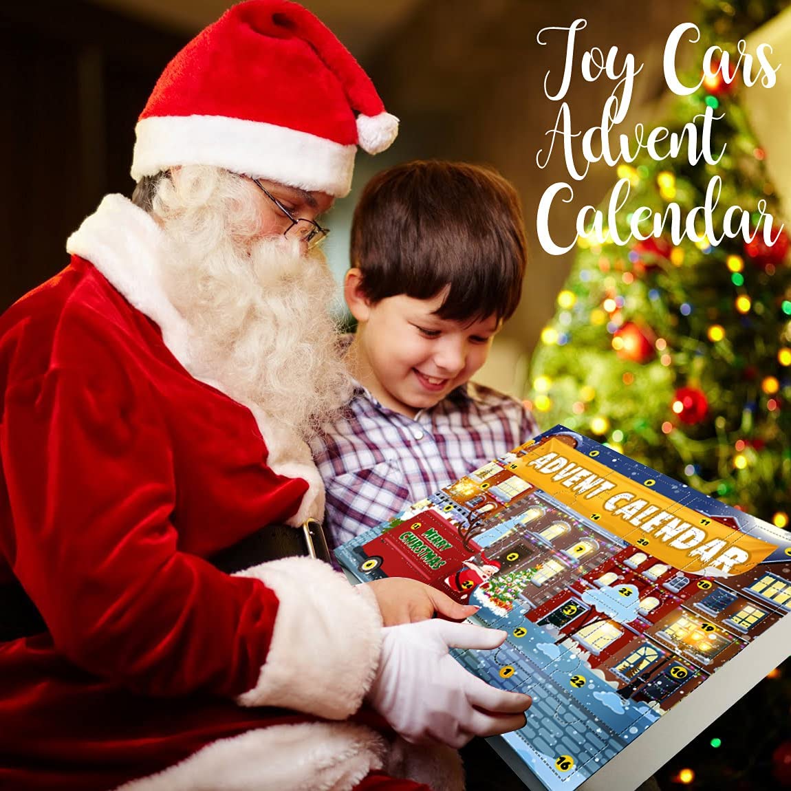 iZoeL Cars Advent Calendar Boy Kids 2021, 24 Pull Back Vehicles as Construction Vehicles School Cars with Game Map for Son Grandson - 24 Christmas Countdown Days to Holiday, Xmas Surprise Gift