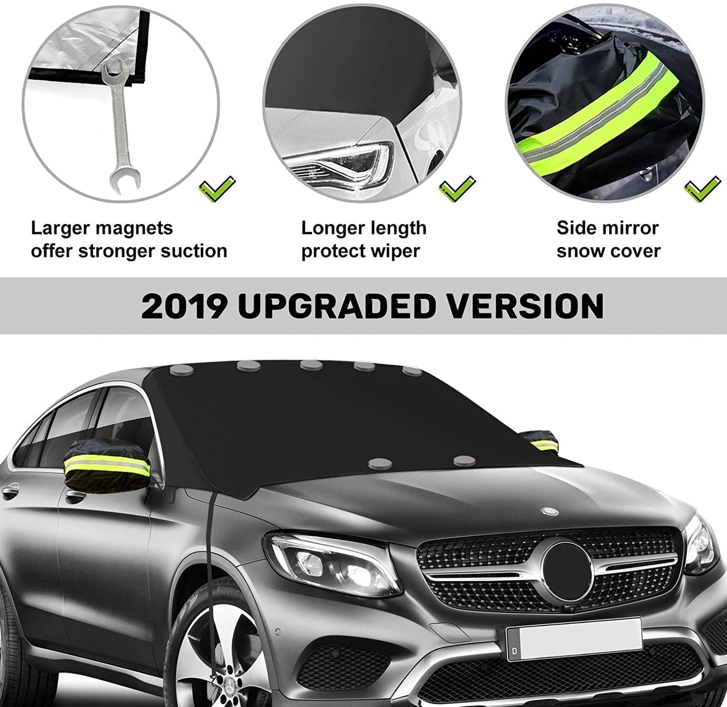iZoeL Magnetic sun windshield
