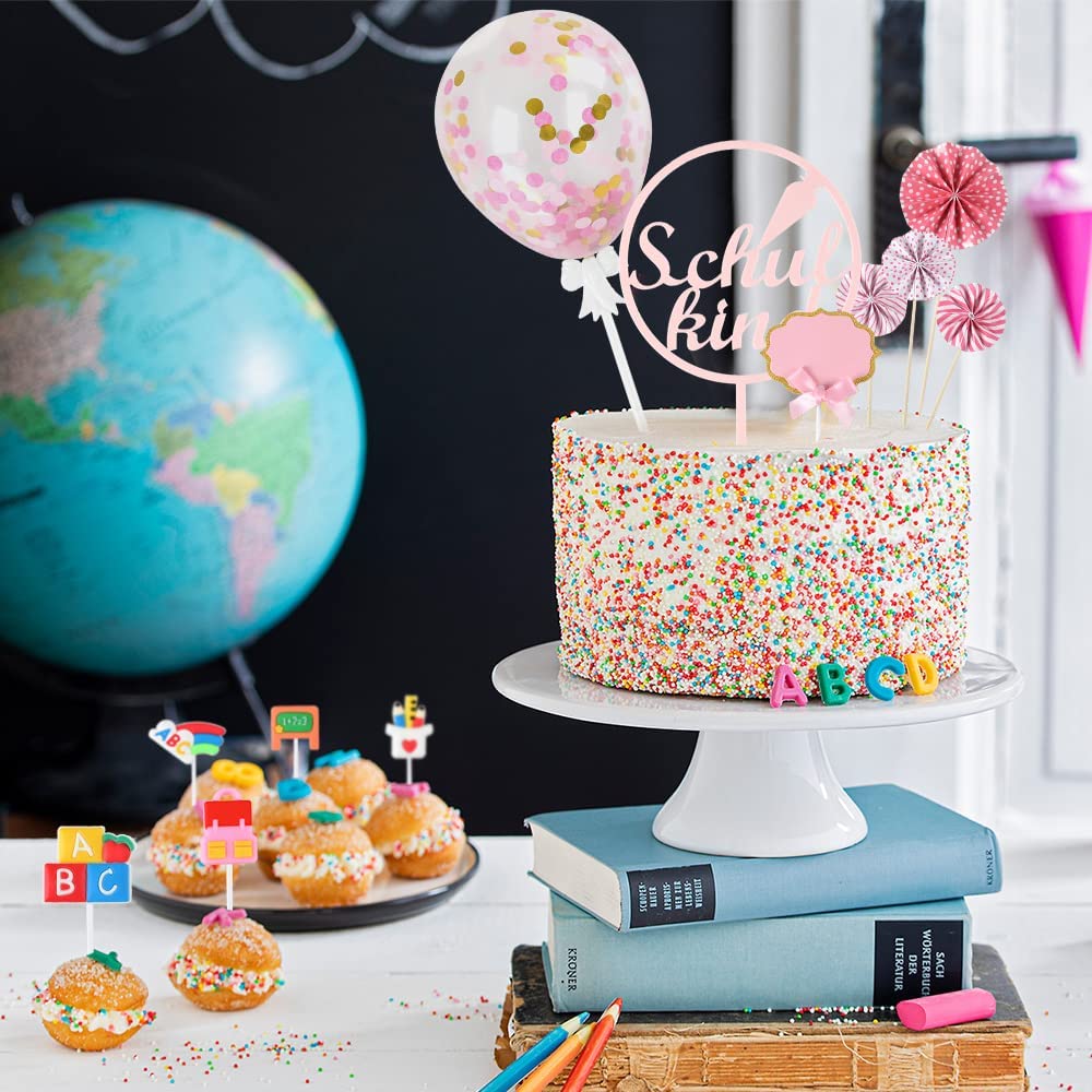 iZoeL School Kindergarten Cake Topper 489-1-fen