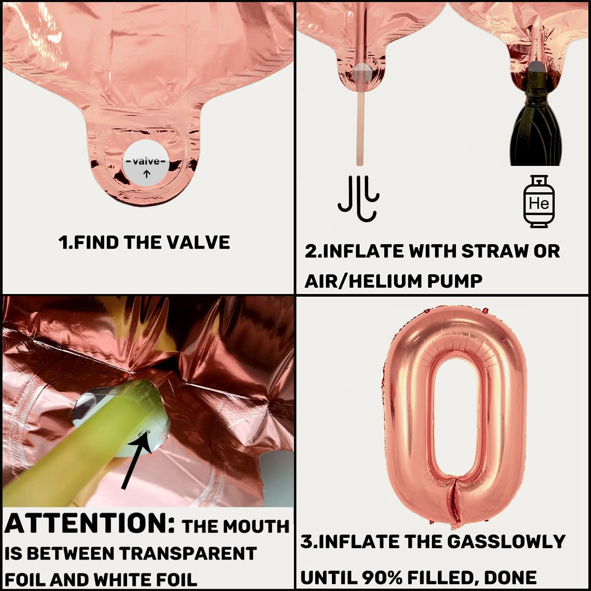 iZoeL Valentines Decorations, Rose Gold Valentines Balloons XXL LOVE Balloon, 6pcs Helium Heart Balloons, Heart Confetti 3000pcs, 12pcs Balloons for Wedding Anniversary Engagement Party