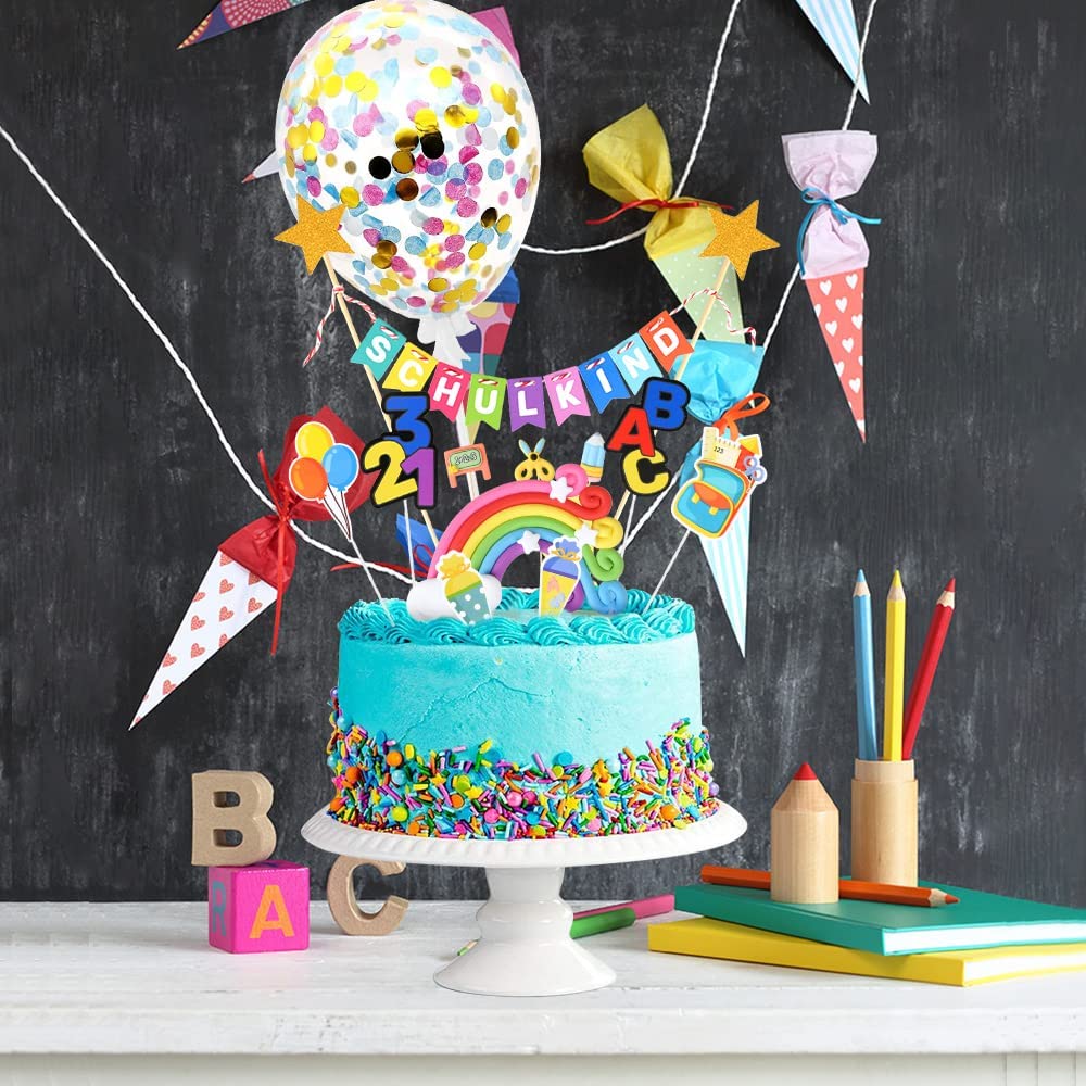 iZoeL School Season Cake Flag