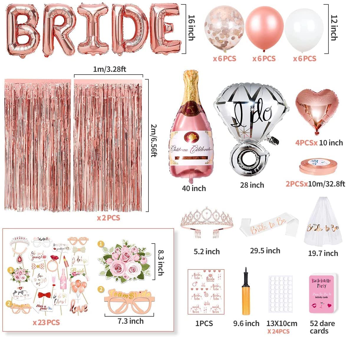 iZoeL Bride Party Decoration,Inflator