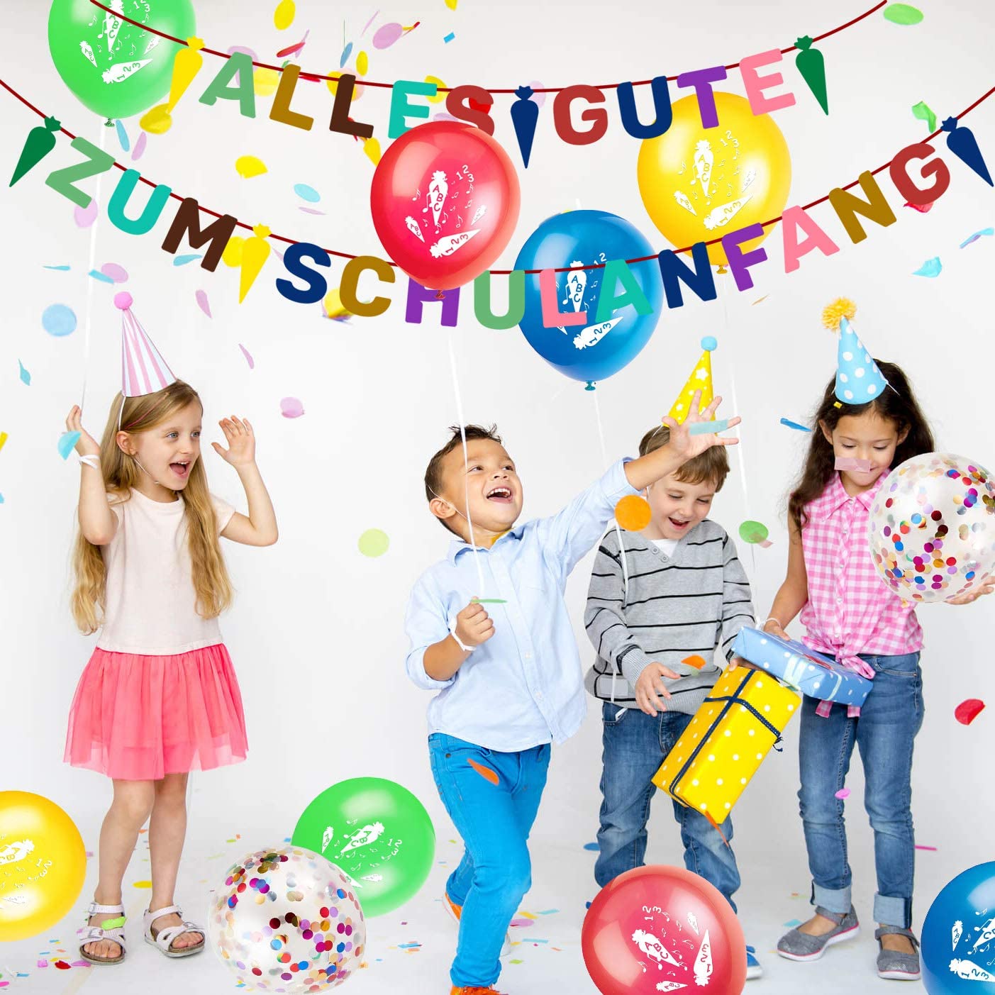iZoeL Schulanfang Schuleinführung Deko Felt Banner