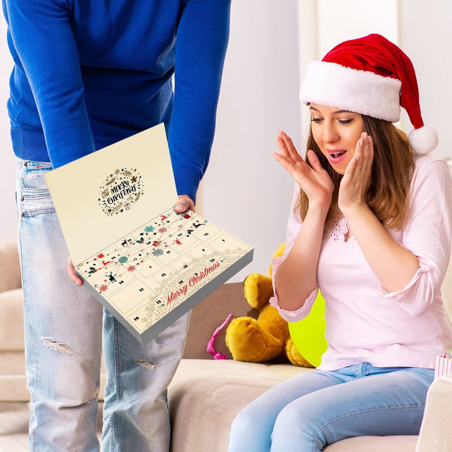 iZoeL Jewellery Advent Calendar 2021 for Women Girls adults, 24 Surprises with Necklace Earrings Rings Bracelets Anklet Jewelry Calendar for Wife Mother Girlfriend Daughter Granddaughter