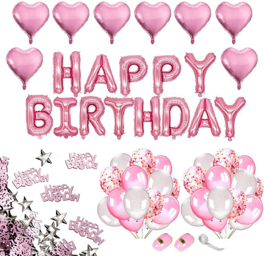 iZoeL 2021 Graduation Decorations Party Supplies, Black Gold Congrats Grad Banner, I Graduated Sash, Fringe Curtain, 36'' Jumbo Confetti Balloons, Pom poms, Hanging Swirls for Class of 2021 (pink)