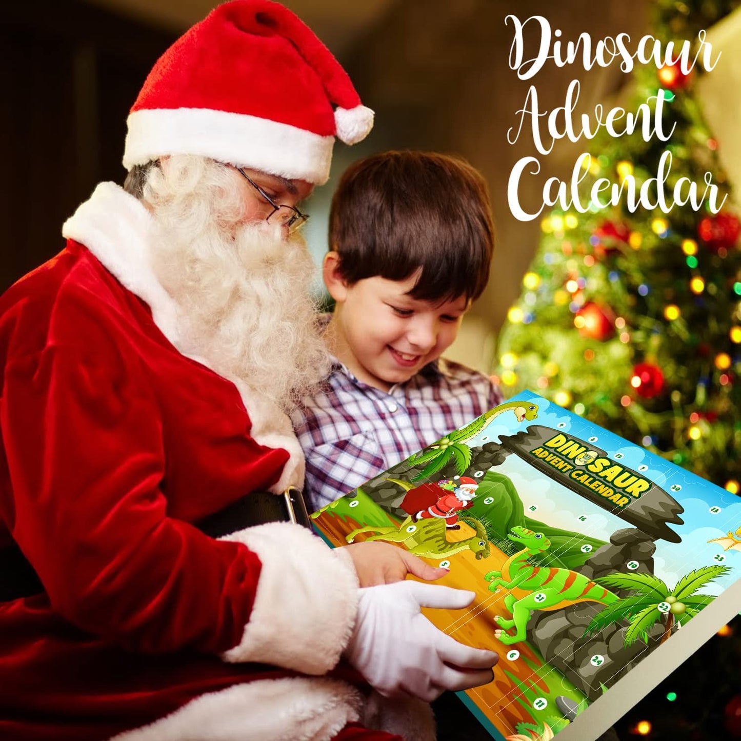 iZoeL Dinosaur Advent Calendar 2022 Boys Kids Christmas, 24 Big Dinosaurs Figures Playset with Game Map Countdown Days to Christmas Xmas Holiday Surprise Gift for Girls Teens