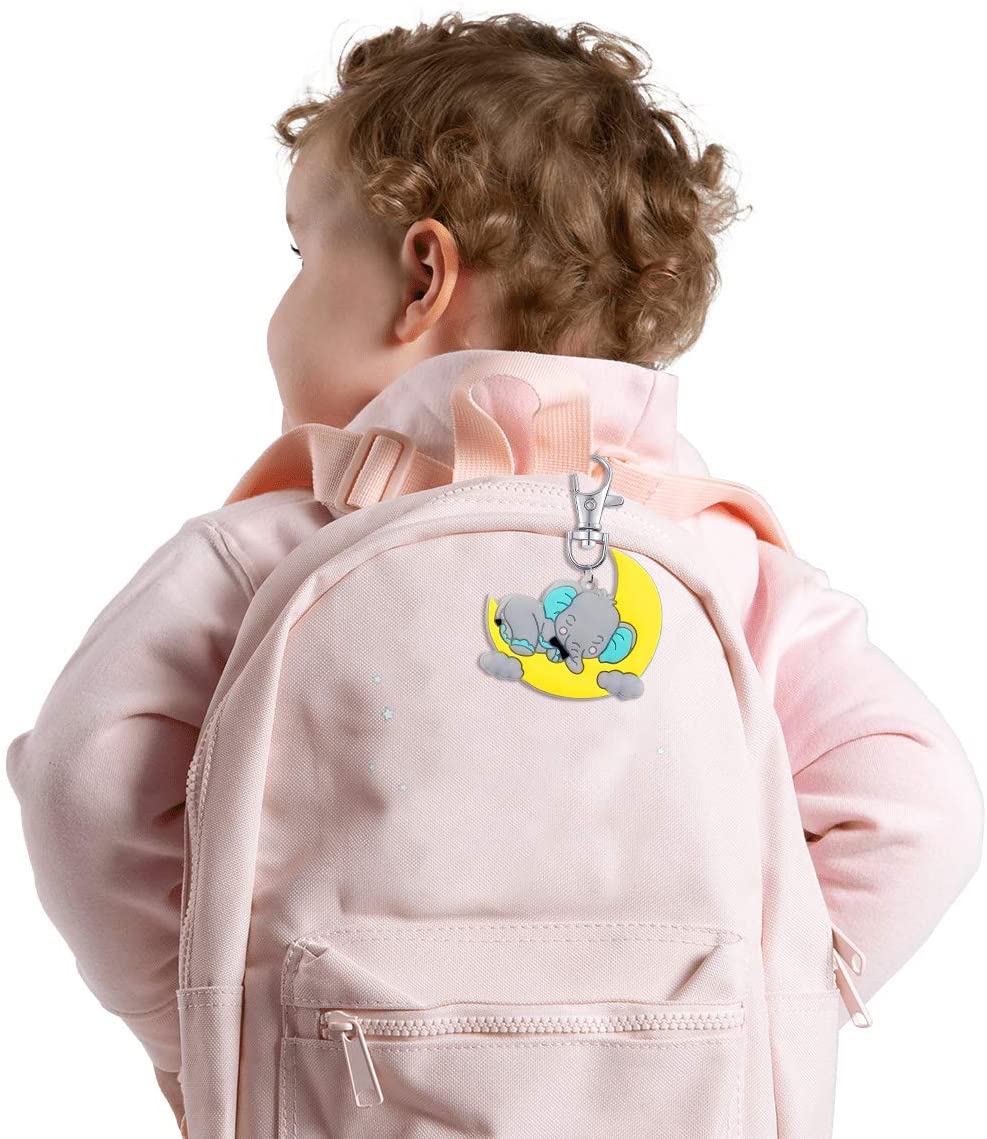 iZoeL 20 Sets Baby Shower Party Favors for Guest Gift, Baby Elephant Keychains Pink -cloud (Baby Shower unknown)
