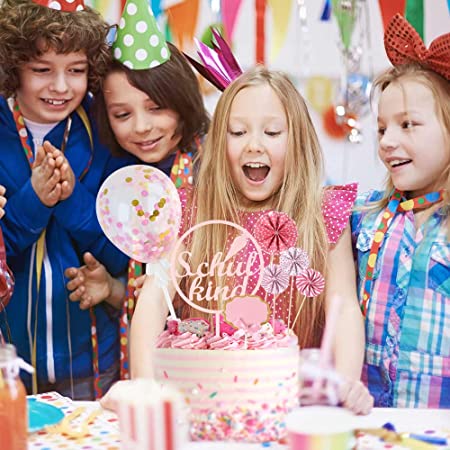iZoeL Cake Decoration First Day of School Girl School Child Cake Decoration School Sugar Bag Cake Topper Confetti Balloon Paper Fan ABC 123 Cake Cupcake Muffin Decoration Cake Toppers