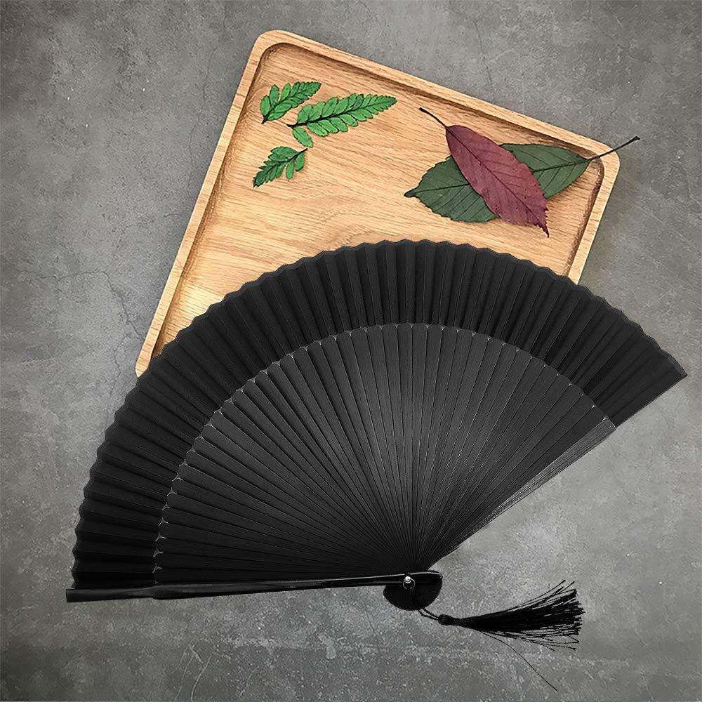 iZoeL 4 pieces of fans with two black