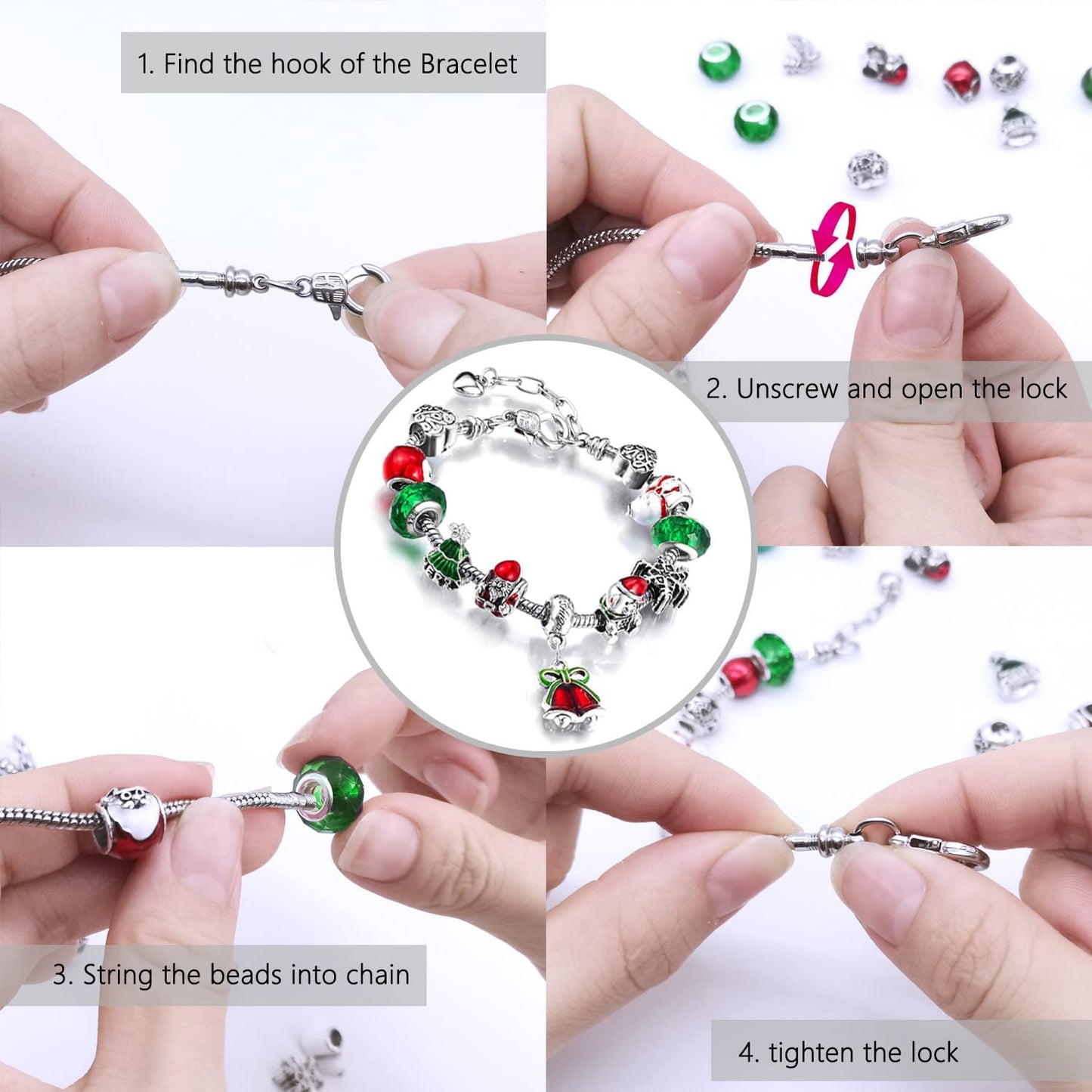 iZoeL Advent Calendar Jewellery 2021 for Girls Kids, 24 Felt Elk Bracelets Charms Earings for Daughter Niece Sister Granddaughter - Traditional Advent Calendar (Paper)
