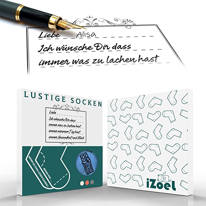 iZoeL Chocolate Blue Socks Gift Box