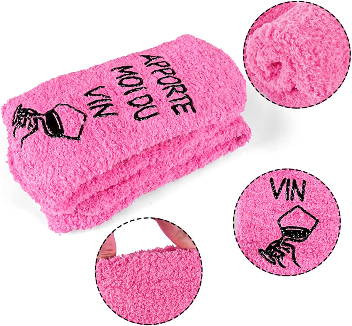 Red Wine Socks - Pink…