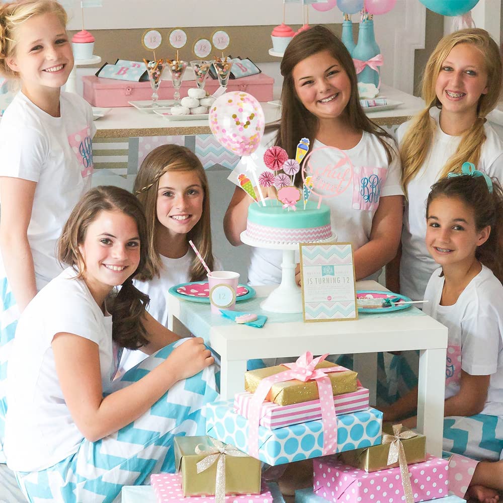 iZoeL Cake Decoration First Day of School Girl School Child Cake Decoration School Sugar Bag Cake Topper Confetti Balloon Paper Fan ABC 123 Cake Cupcake Muffin Decoration Cake Toppers