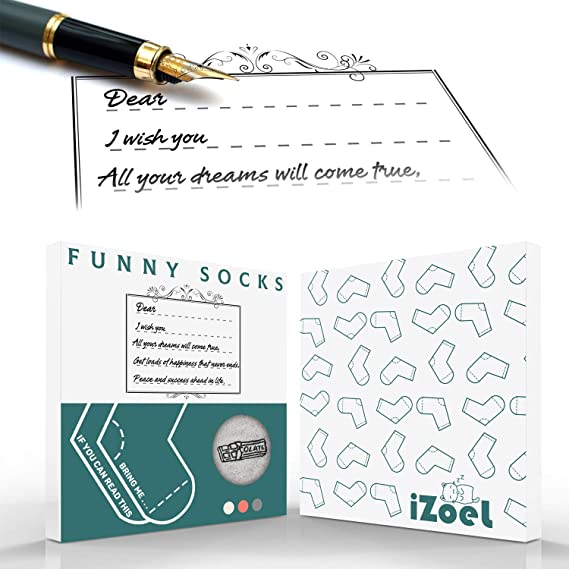 iZoeL If You Can Read This Bring Me Socks Funny Socks Non-slip Chocolate Coffee Socks Gift Box Packaging, Novelty Birthday Valantine Gift for Women Wife Daughter Girlfriend Mother