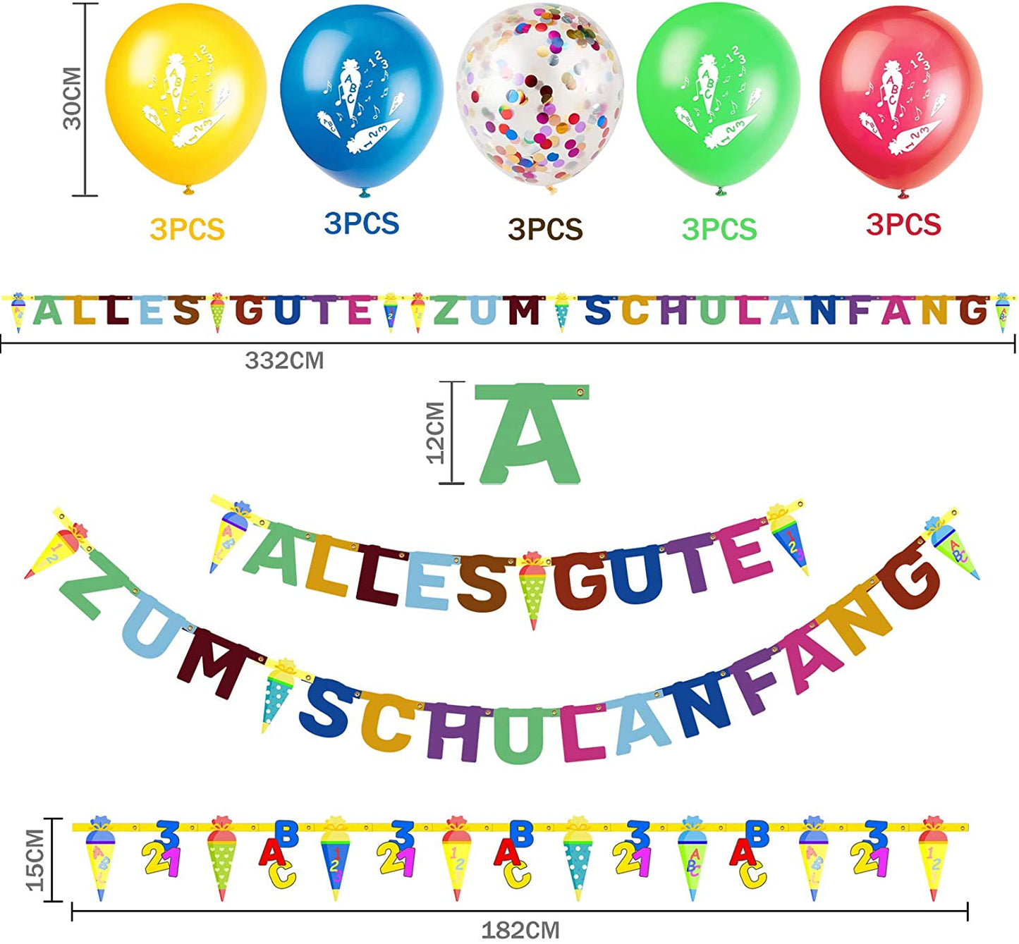 iZoeL XXL Merry Christmas Decoration Balloon Set, Merry Christmas Banner, Xmas Hanging Swirl, XXL Santa Claus Balloon, Floating Santa Claus Hat, Photo Booth Props for Christmas Eve Party Supplies