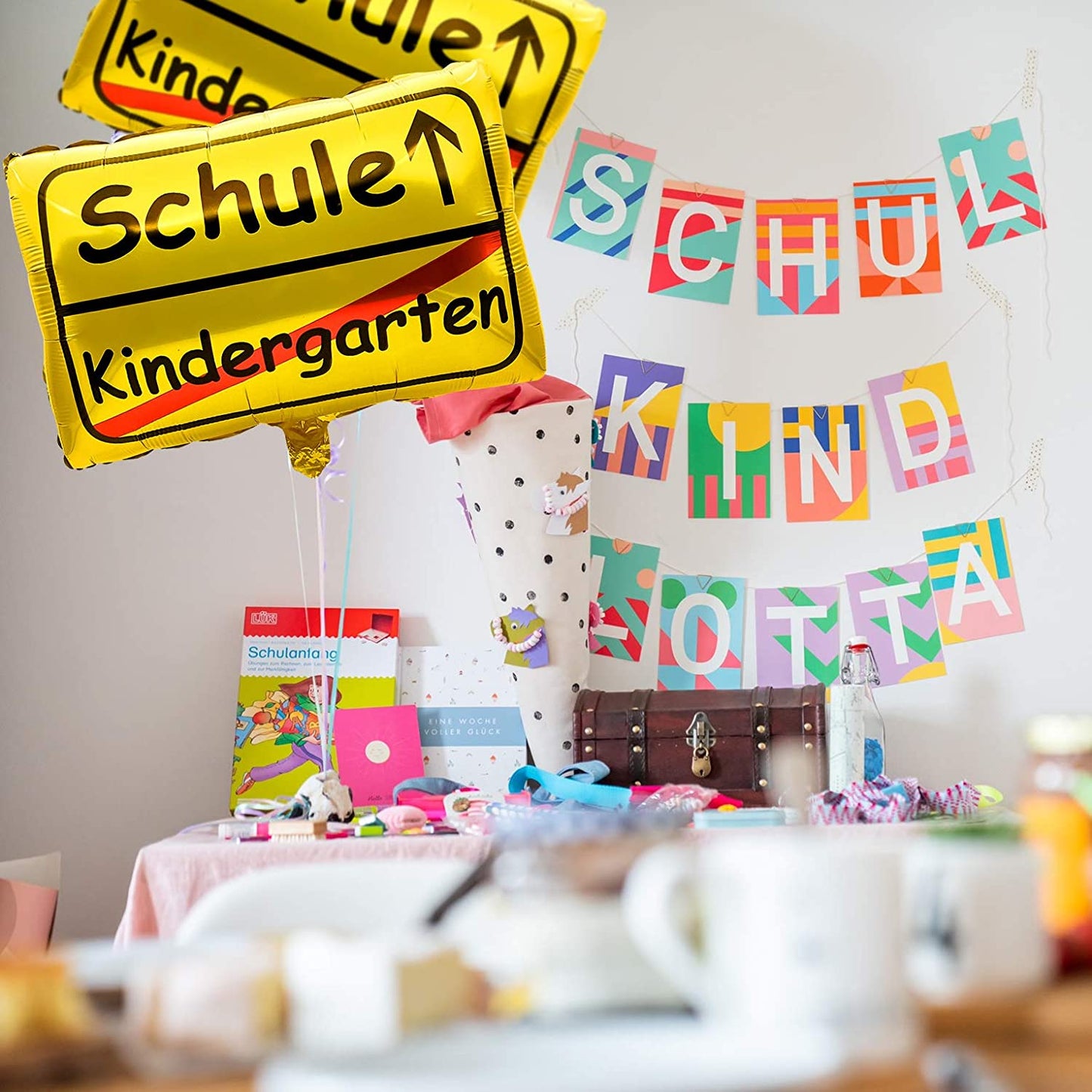 iZoeL Schulanfang Schuleinführung Foil Balloons