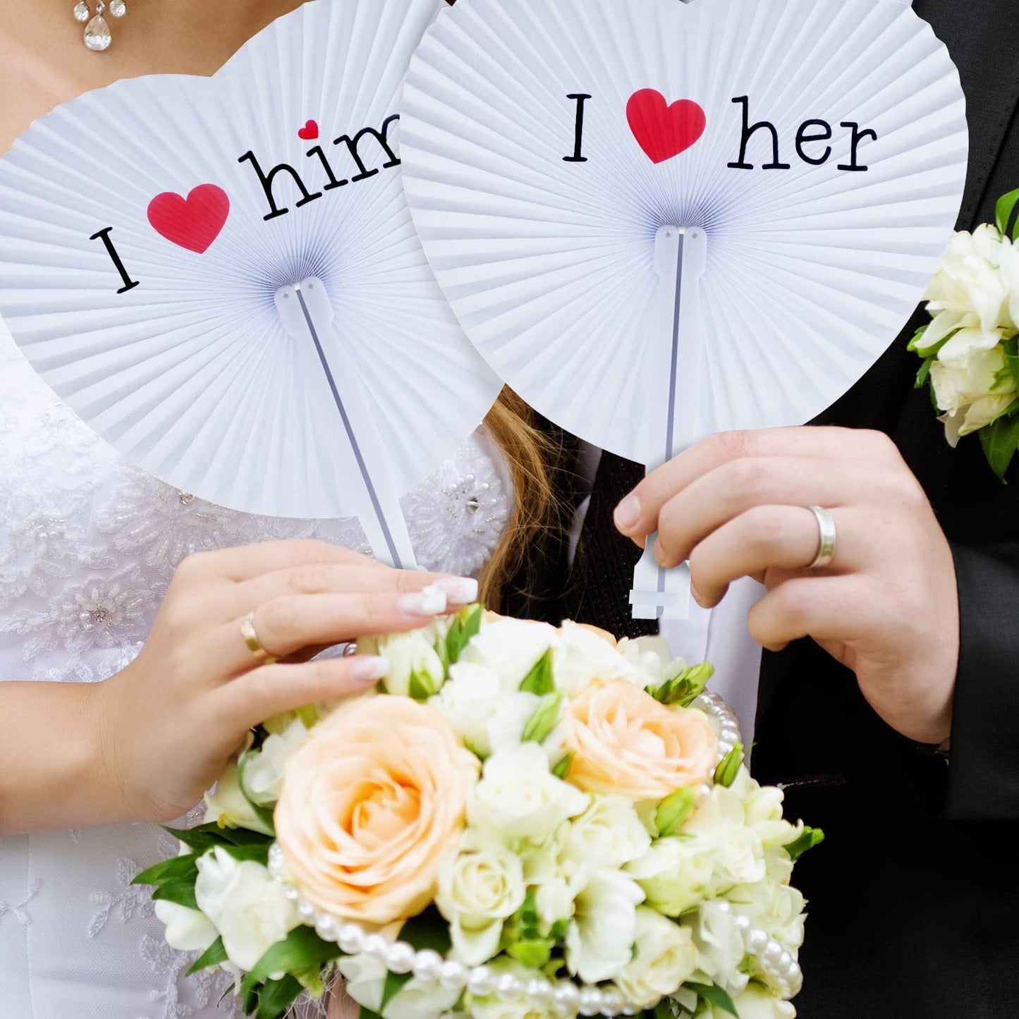 iZoeL 60pcs Hand Fan Folding