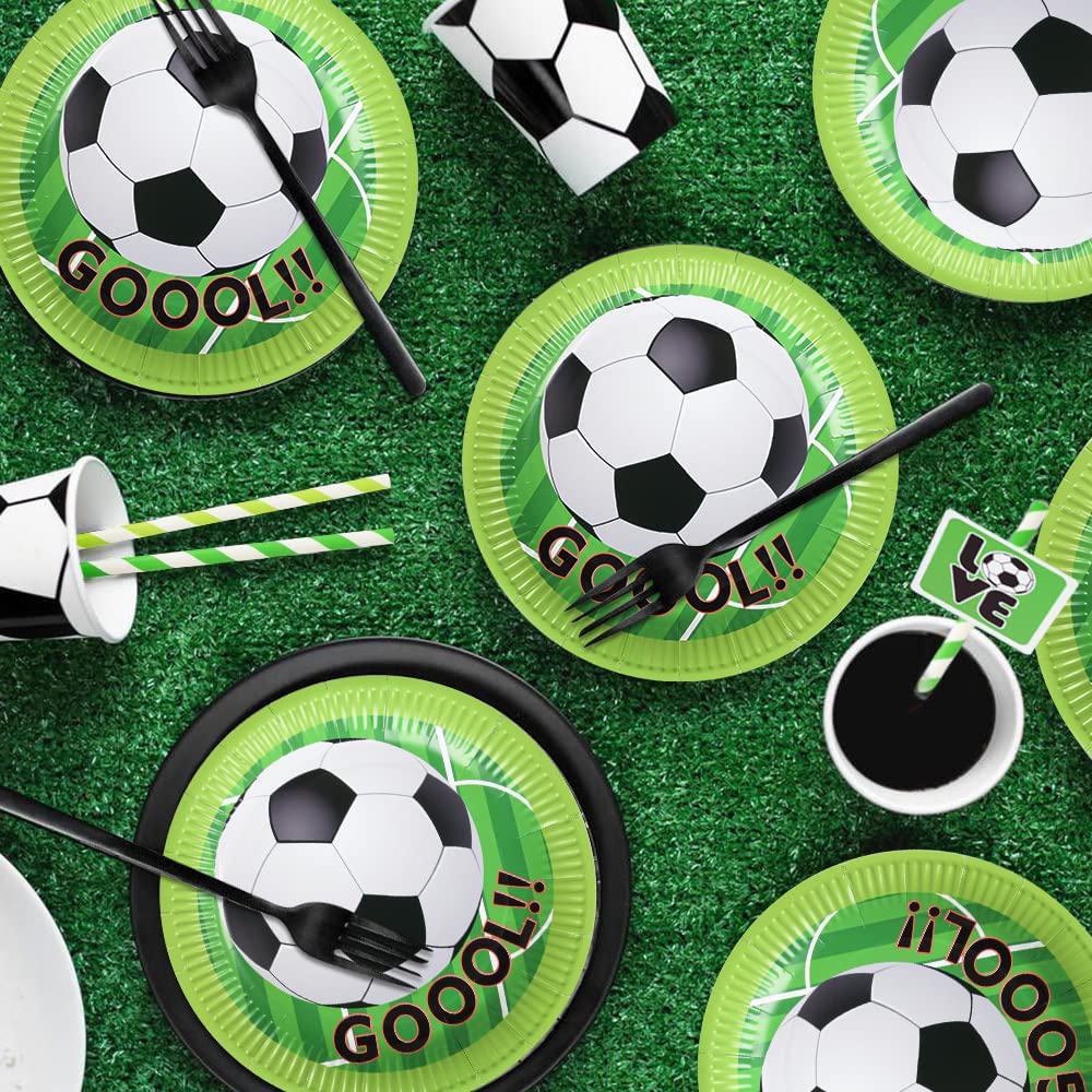 iZoeL Football Balloon Party Cutlery Set