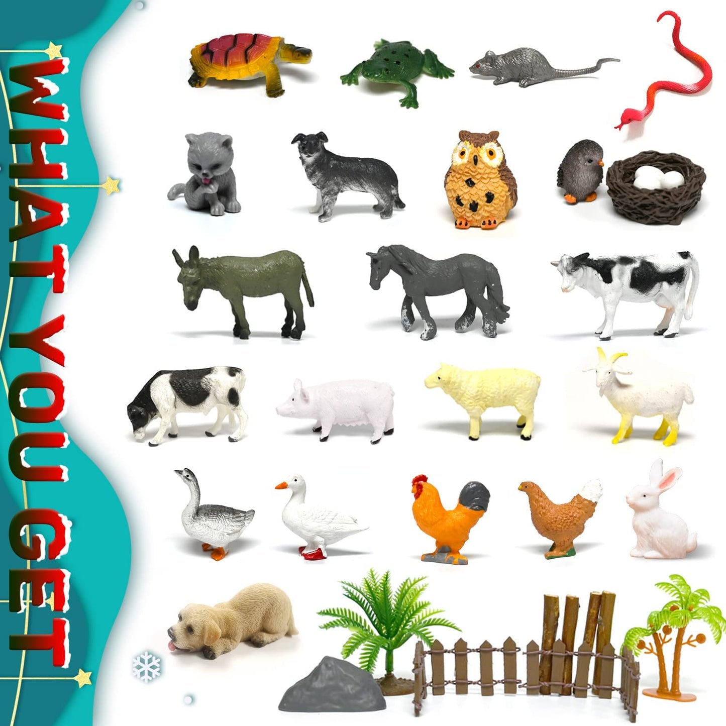 iZoeL 24 Piece Farm Set - Old Style
