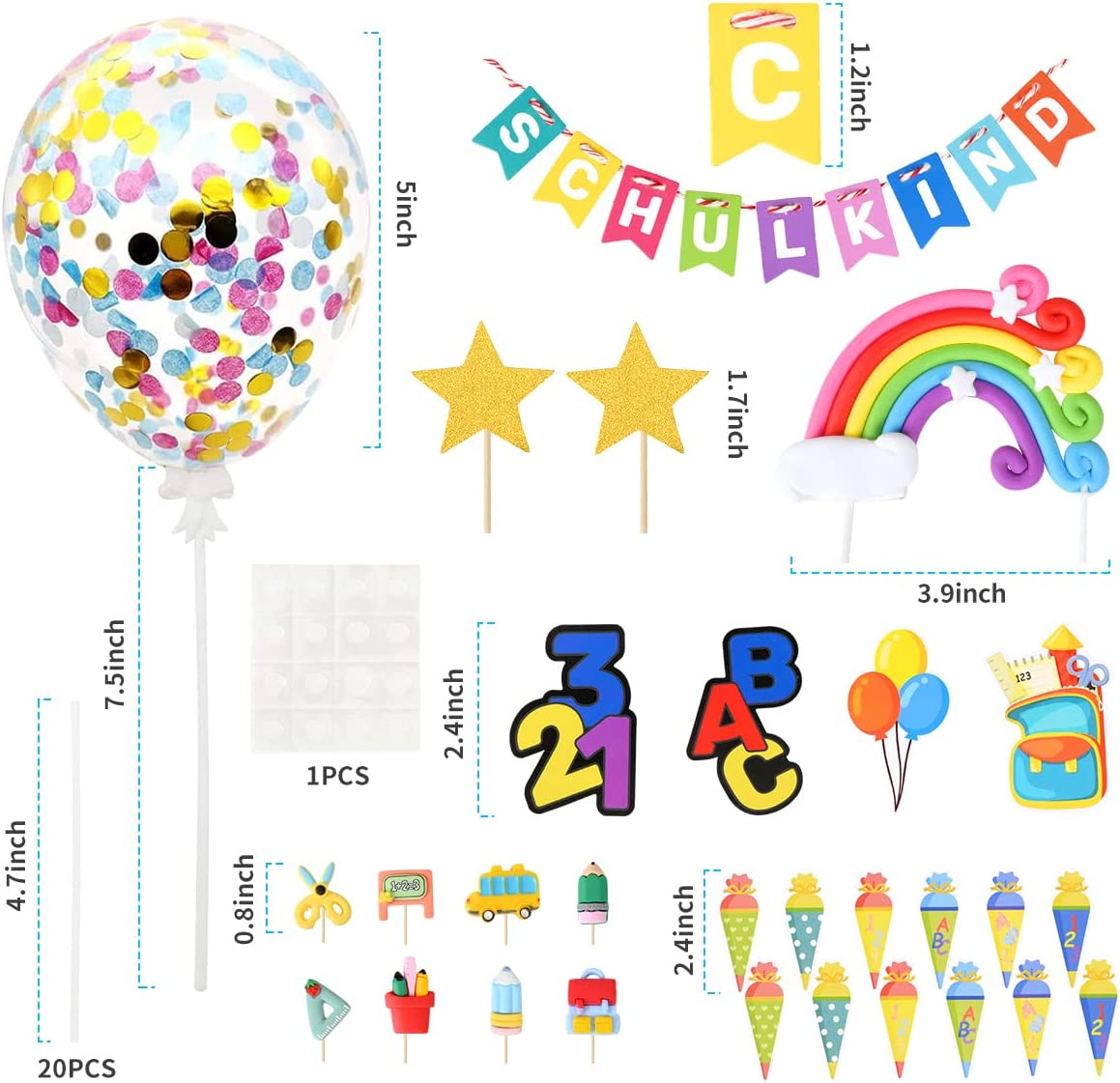iZoeL School Season Cake Flag