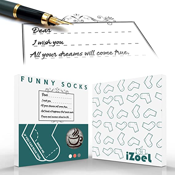 iZoeL If You Can Read This Bring Me Socks Funny Socks Non-slip Chocolate Coffee Socks Gift Box Packaging, Novelty Birthday Valantine Gift for Women Wife Daughter Girlfriend Mother