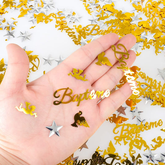 iZoeL Bapteme Decoration and Paper Leaves