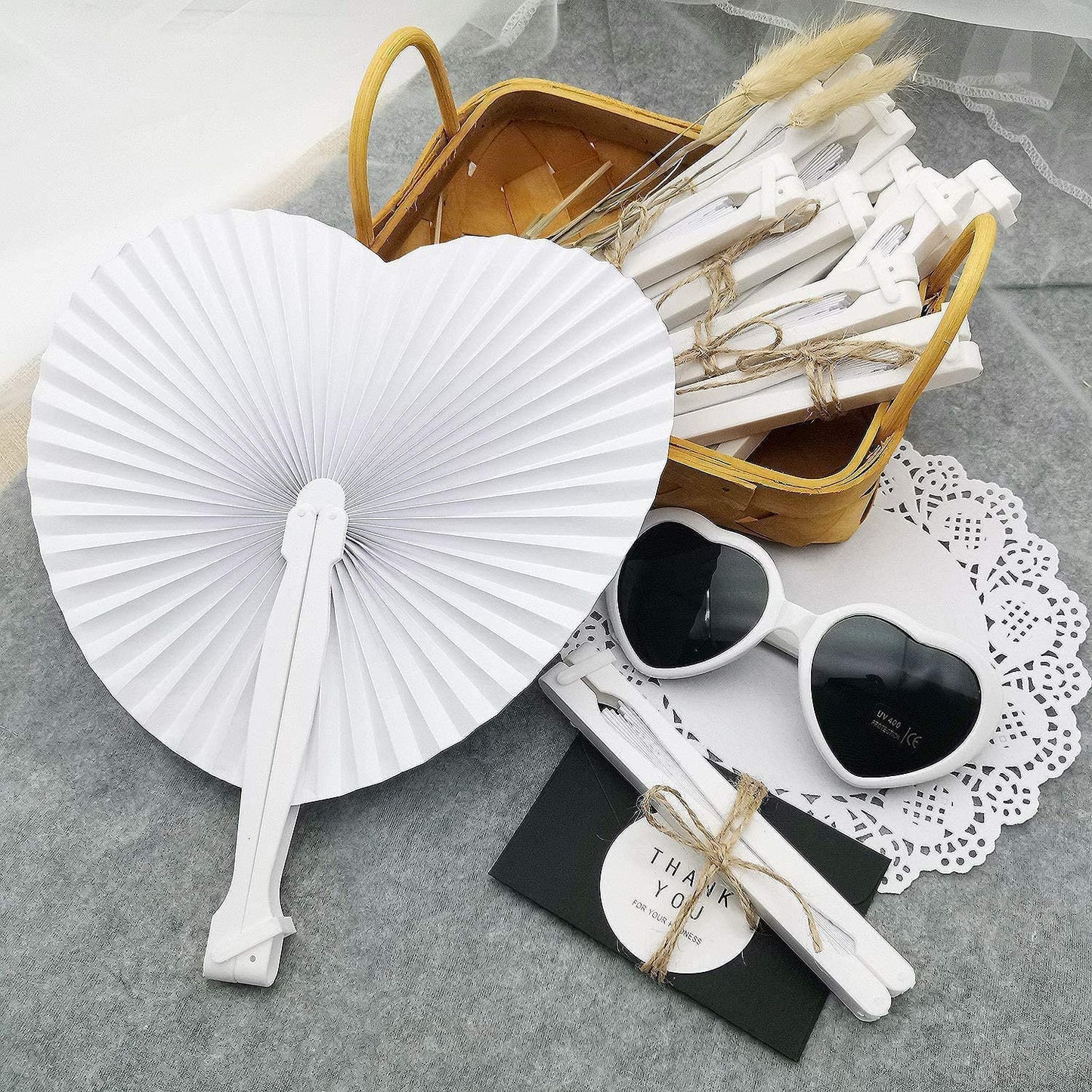 iZoeL 60pcs Hand Fan Folding
