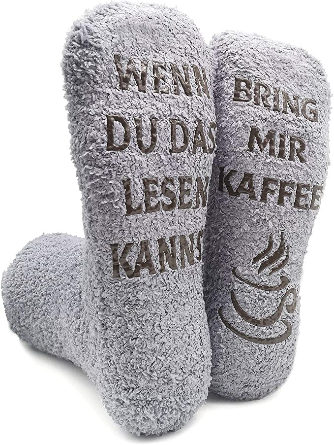 iZoeL Chocolate Socks Womens 4-7- If You Can Read This Bring Me Chocolate Socks- Cupcake Gift Packaging - Fluffy Socks Novelty Socks Funny Socks - Birthday Christmas Gift for Wife Mother