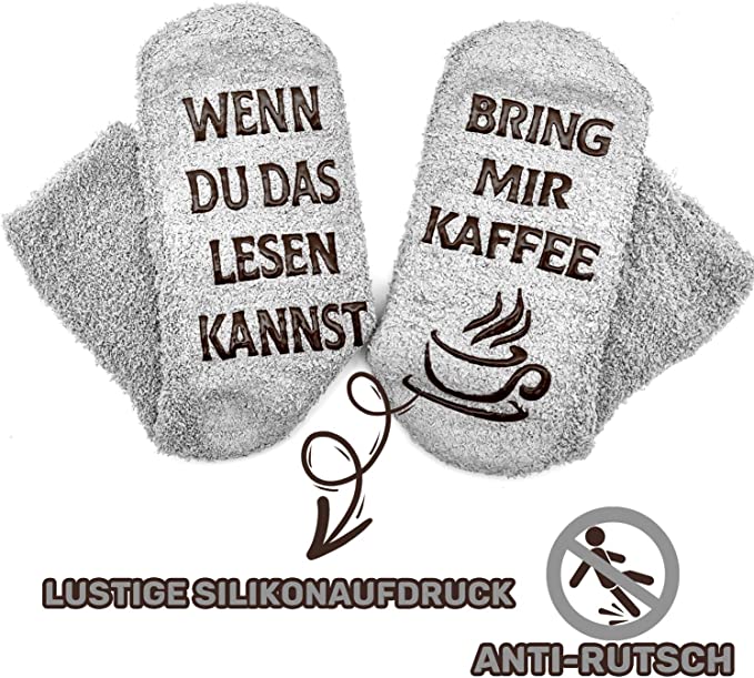 iZoeL Chocolate Socks Womens 4-7- If You Can Read This Bring Me Chocolate Socks- Cupcake Gift Packaging - Fluffy Socks Novelty Socks Funny Socks - Birthday Christmas Gift for Wife Mother