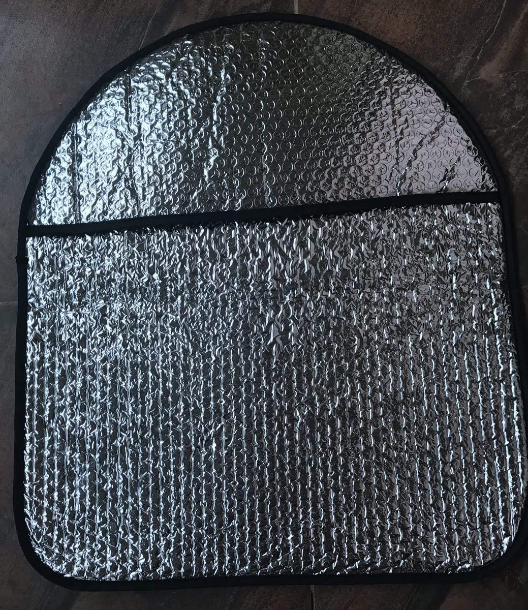 iZoeL Steering Wheel Sun Protector Shade Covers 50cm*46cm fit all Cars + 2 pcs Side Window Sun Shade 44*36cm (73)
