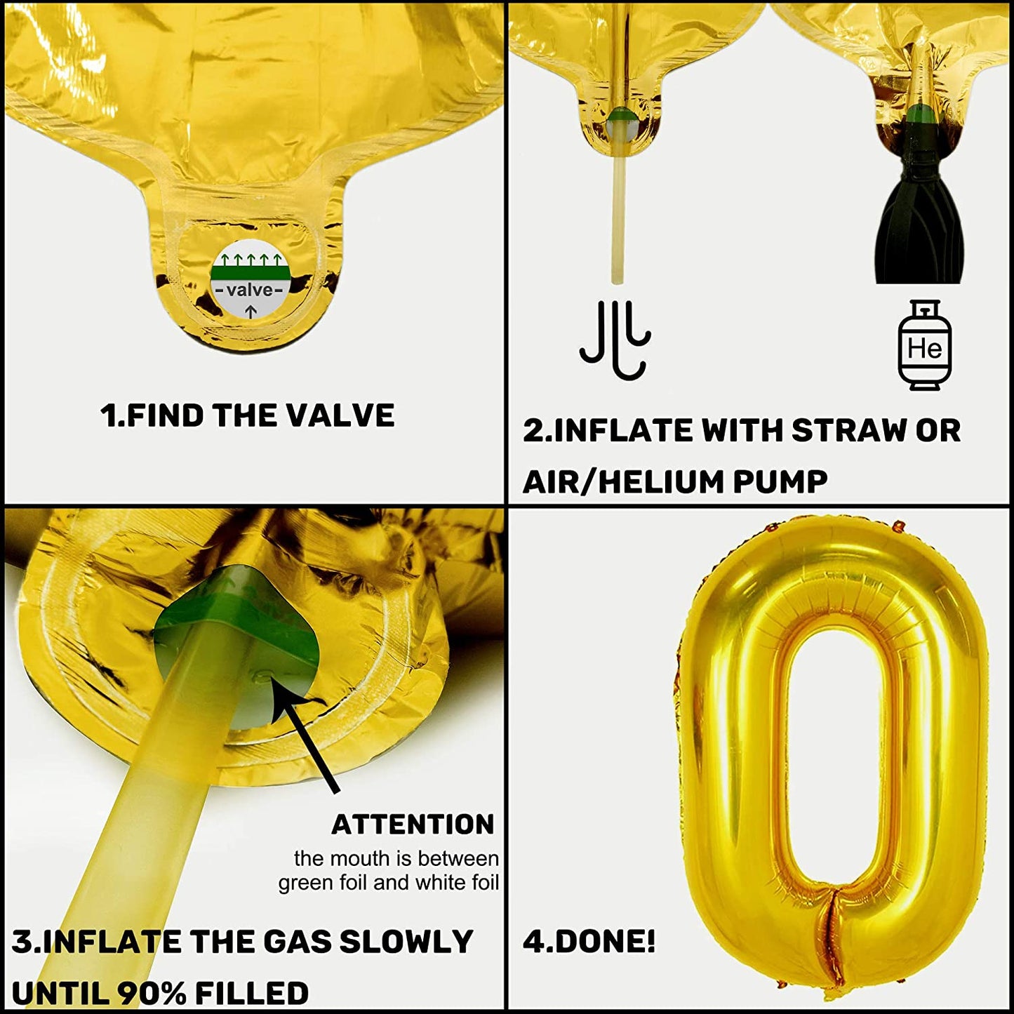 iZoeL Happy New Year Balloon 2021 XXXL Set, Black Gold Happy New Year Banner, Gold Fringe Curtain, Foil Helium Confetti Balloons Number Star Bottle Champagne for New Year's Eve Party Decoration